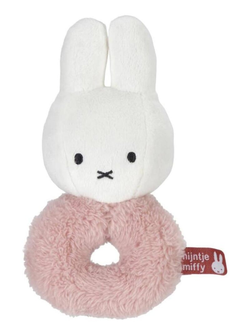 Hochet Anneau Miffy avec grelot - Fluffy Rose - Kiabi