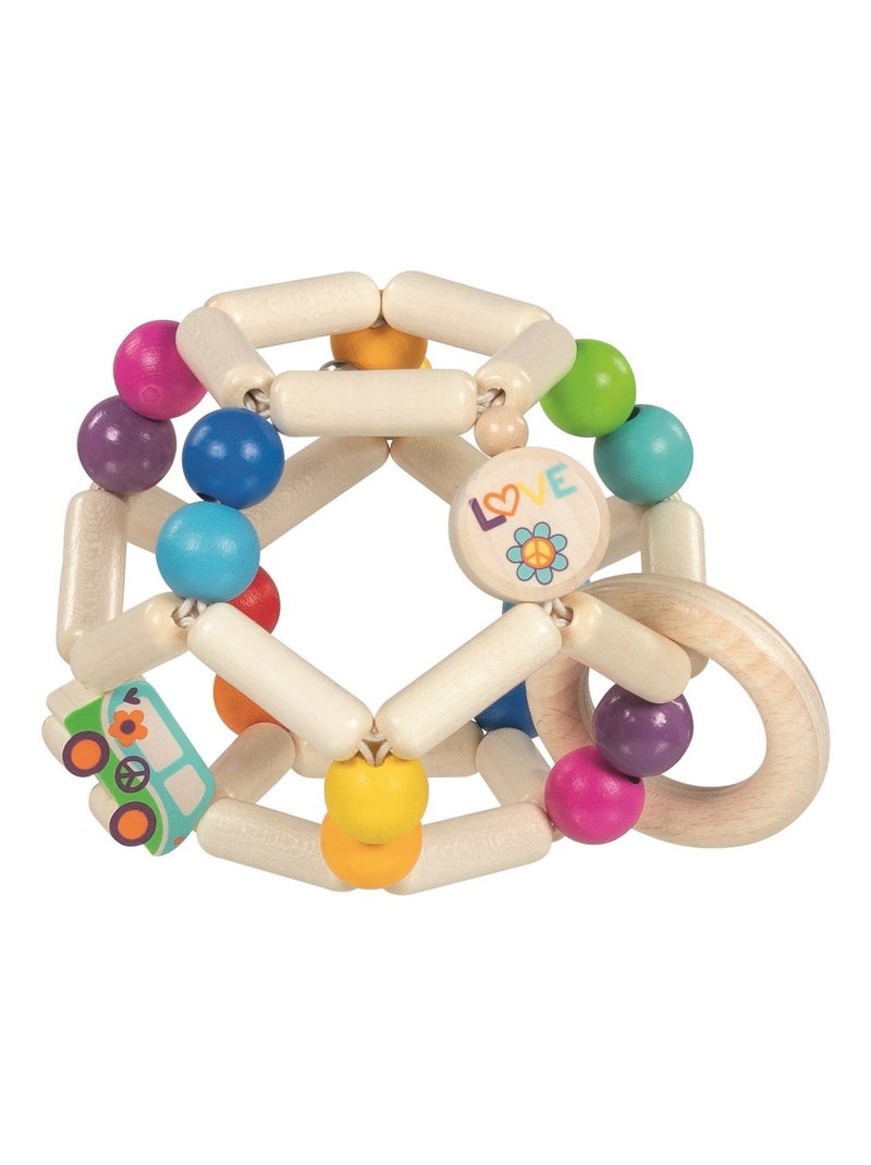 Hochet balle flexible van arc-en-ciel Beige - Kiabi
