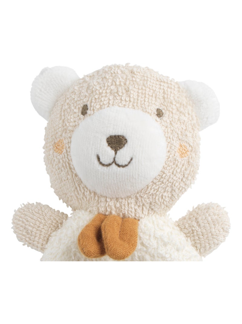 Hochet bébé en coton bio - Beige - Kiabi