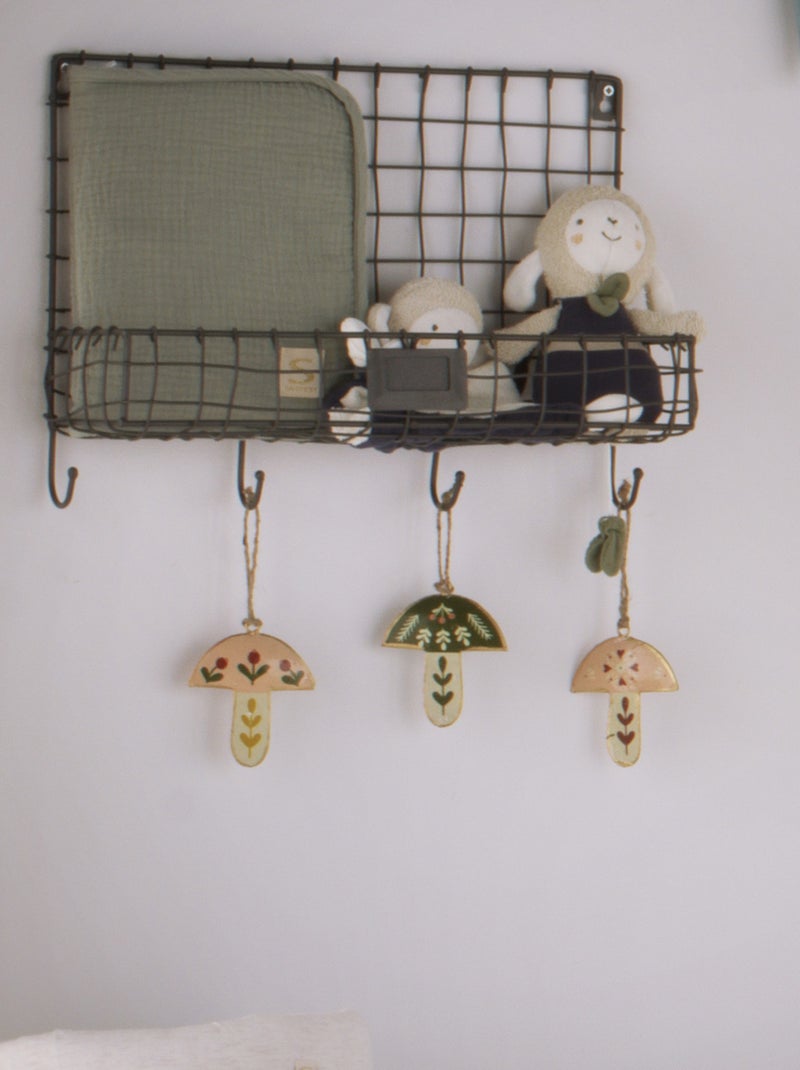 Hochet bébé en coton bio - Bleu - Kiabi