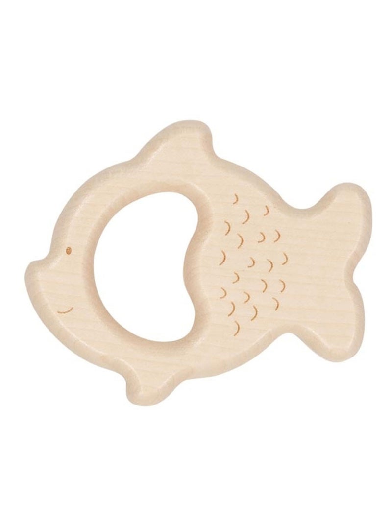 Hochet bois Poisson Nature Beige - Kiabi