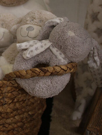 Hochet chien beige