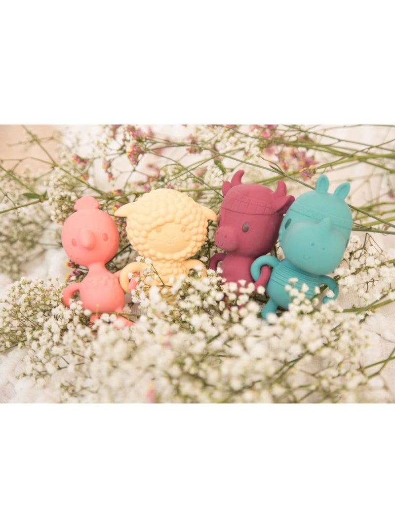 Hochet dentition Yvon le mouton Jaune - Kiabi