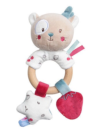 HOCHET D'EVEIL CHAT VELOURS DOUX
