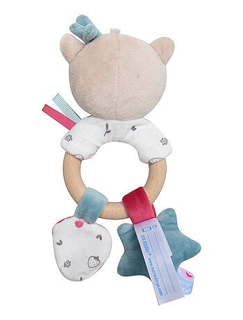 HOCHET D'EVEIL CHAT VELOURS DOUX