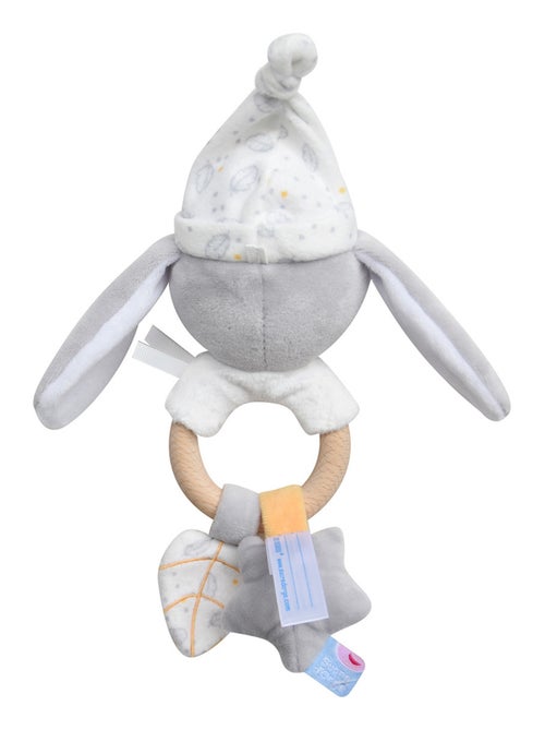 HOCHET D'EVEIL LAPIN VELOURS DOUX - Kiabi