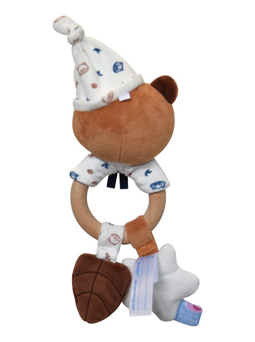 HOCHET D'EVEIL OURS VELOURS DOUX - Kiabi