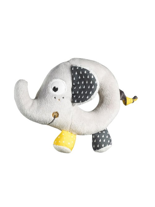 Hochet Eléphant en velours gris - SAUTHON - Kiabi