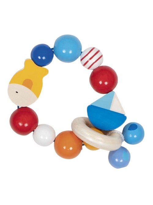 Hochet en bois bateau poisson - Kiabi