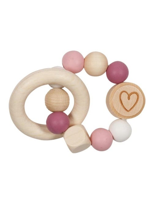 Hochet en bois et silicone - Kiabi
