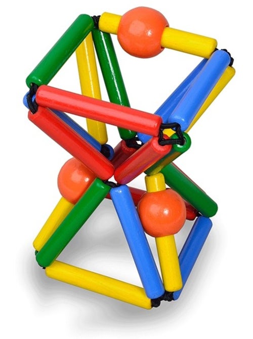 Hochet en bois Grabber Multicolore - Kiabi