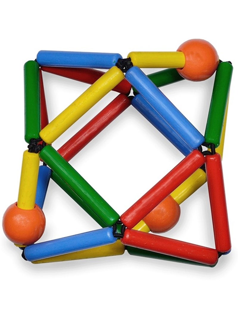 Hochet en bois Grabber Multicolore Rouge - Kiabi