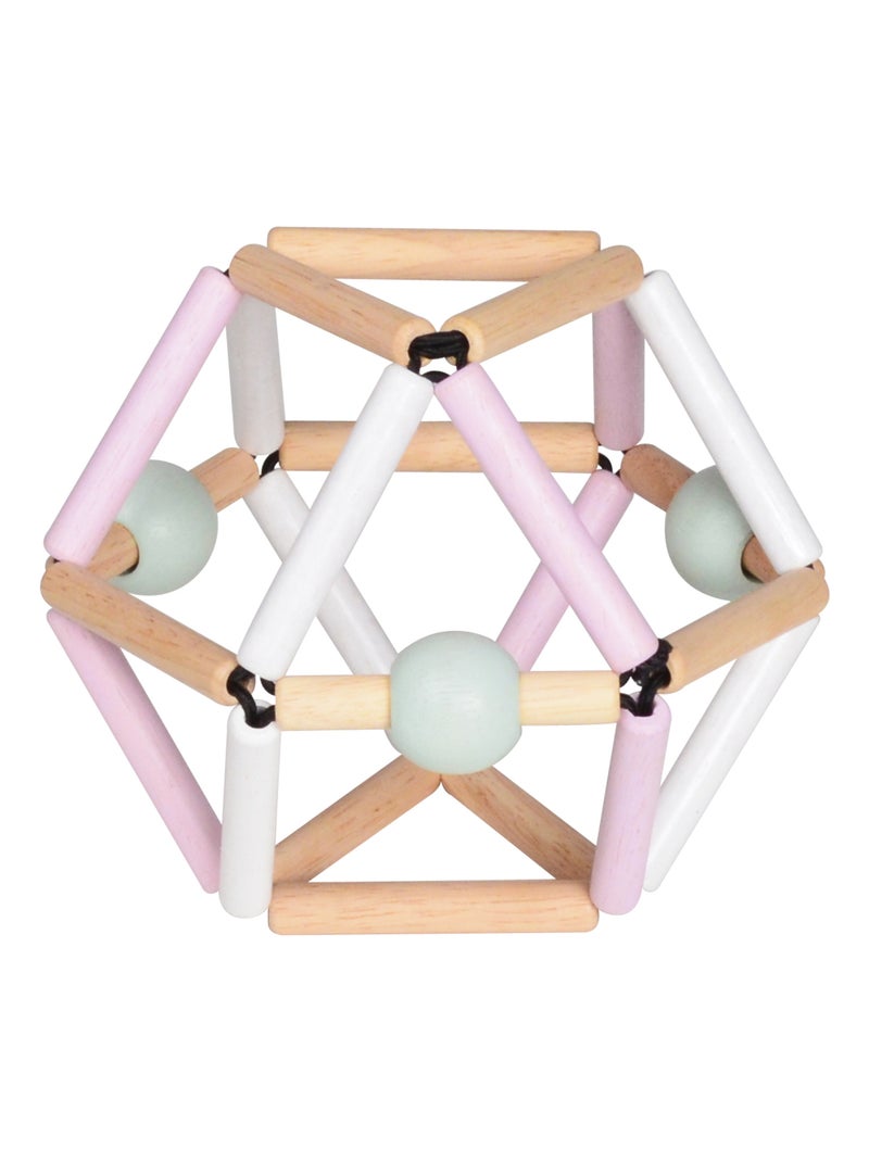 Hochet en bois Grabber Nordik Pink Rose - Kiabi