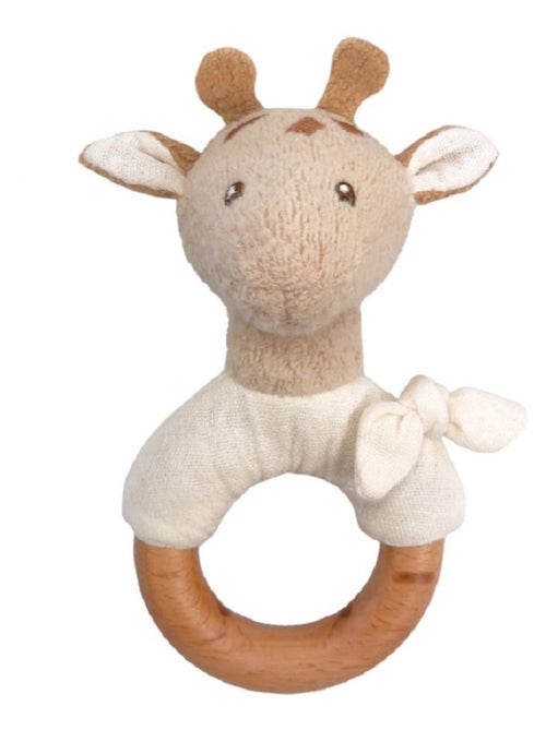 Hochet en bois Léonie la girafe - Kiabi