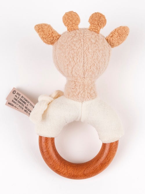 Hochet en bois Léonie la girafe - Kiabi