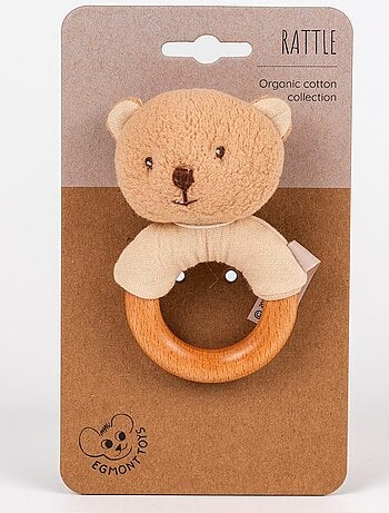 Hochet en bois Marcel l'ours