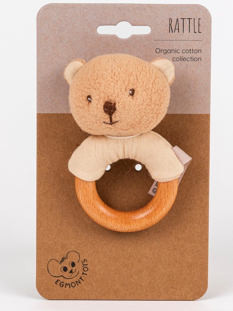Hochet en bois Marcel l'ours Beige - Kiabi