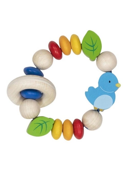 Hochet en bois oiseau - Kiabi