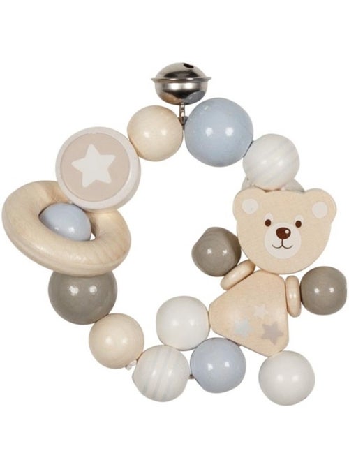 Hochet en bois ourson - Kiabi