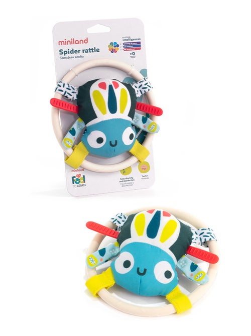 Hochet En Forme De Sympathique Araignée Pour Bébés Miniland - Kiabi