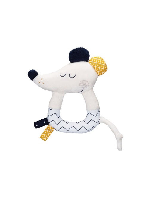 Hochet en velours blanc - SAUTHON - Kiabi