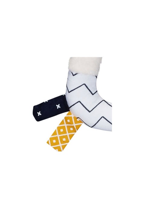 Hochet en velours blanc - SAUTHON - Kiabi