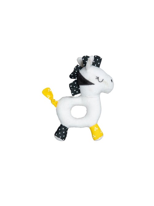 Hochet en velours blanc - SAUTHON - Kiabi