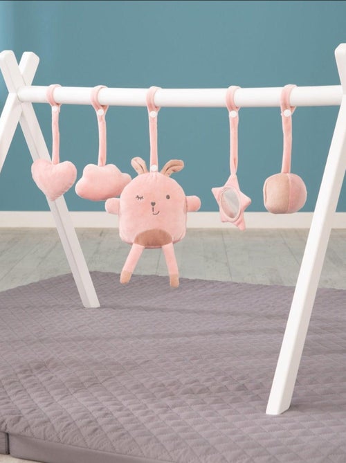 Hochet et jouets à suspendre à l'arche d'éveil - Lot de 5 pièces 'Roba lil cuties' - Kiabi