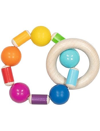 Hochet flexible arc-en-ciel