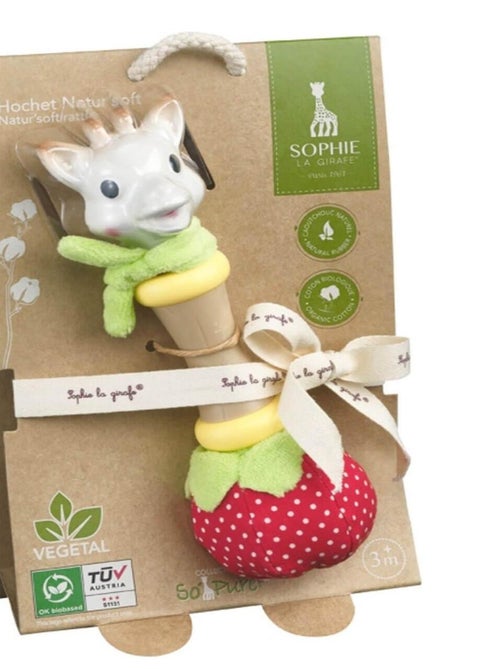 Hochet Fraise Natur'soft - Kiabi