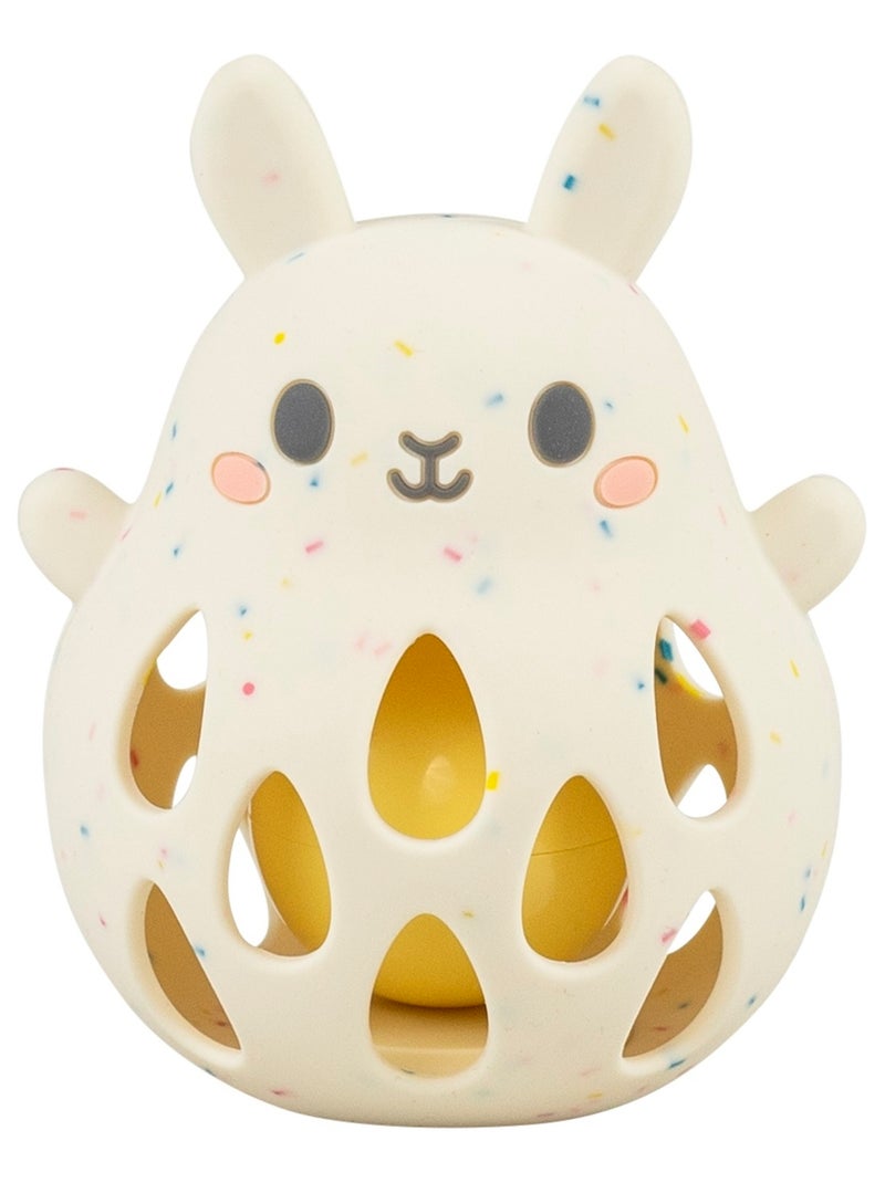 Hochet lapin en silicone Beige - Kiabi