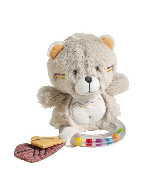 Hochet Ours en velours beige - SAUTHON - Kiabi
