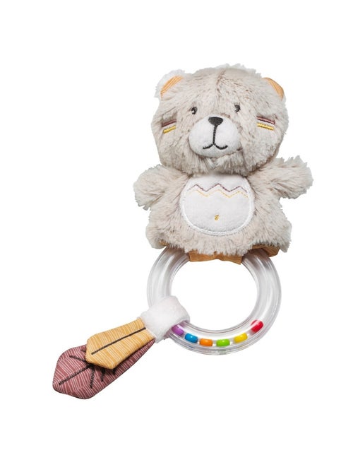 Hochet Ours en velours beige - SAUTHON - Kiabi