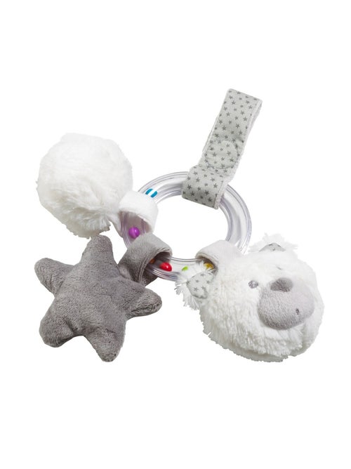 Hochet Ours en velours gris - SAUTHON - Kiabi