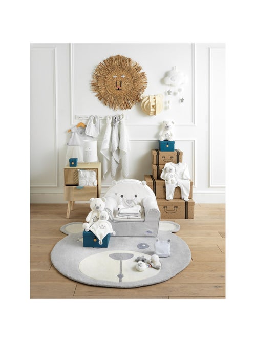 Hochet Ours en velours gris - SAUTHON - Kiabi