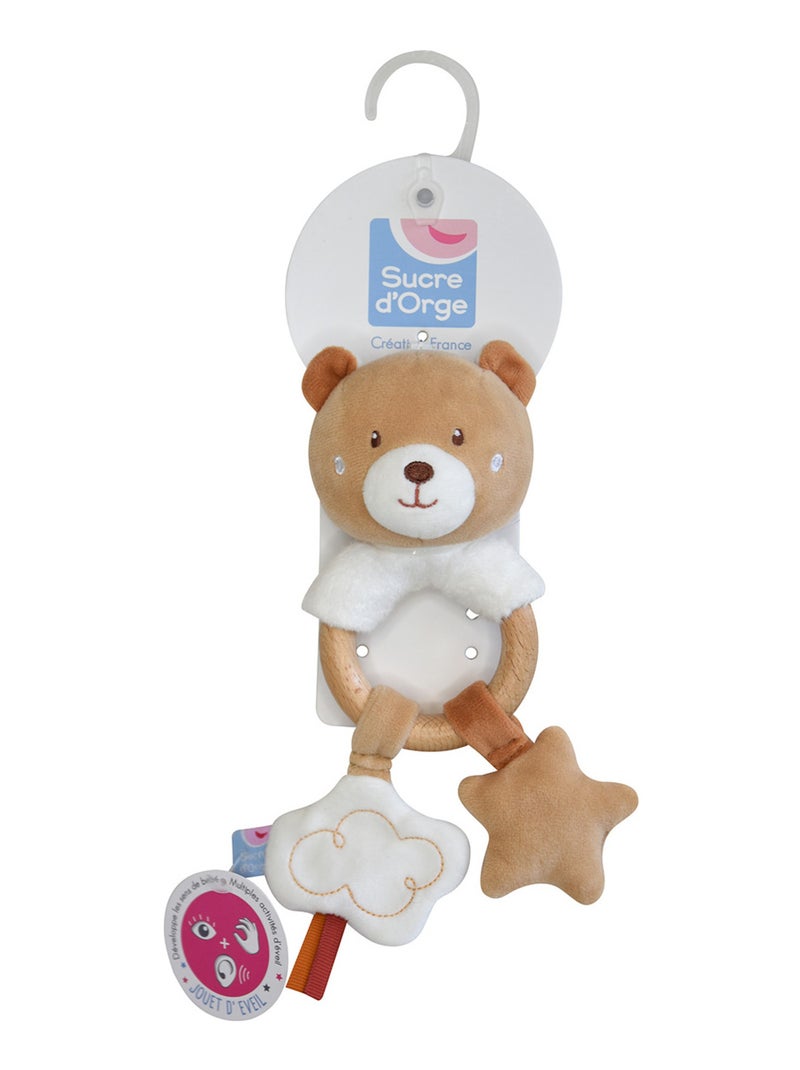 HOCHET OURS VELOURS DOUX Marron - Kiabi