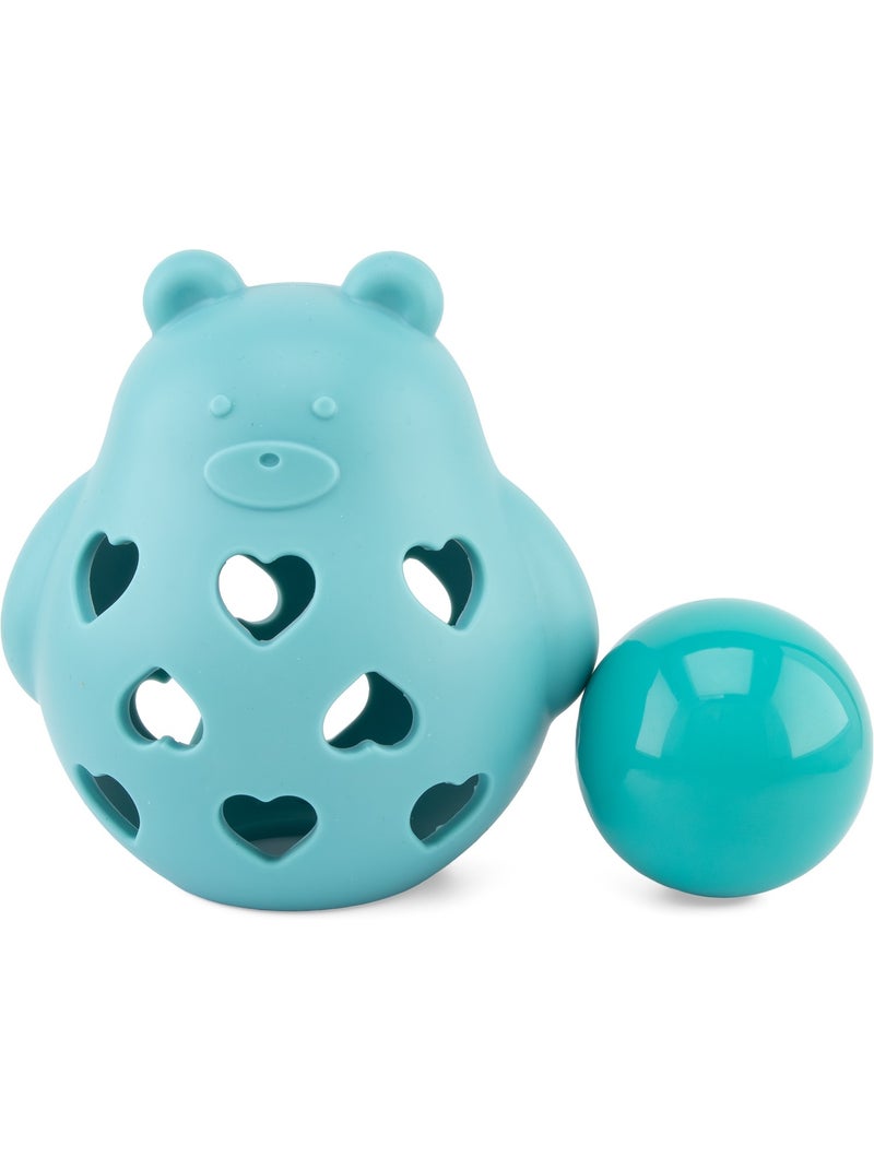 Hochet ourson en silicone Bleu - Kiabi