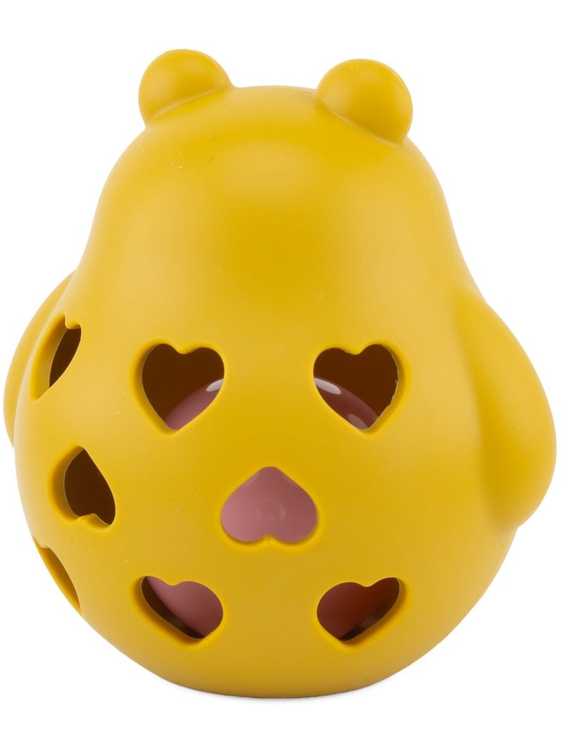 Hochet ourson en silicone Jaune - Kiabi