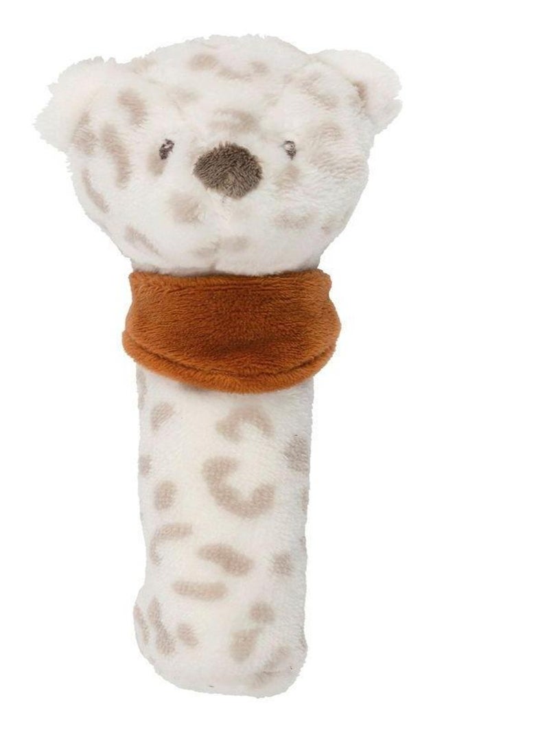 Hochet peluche Jungo Léopard des neiges Boris & Jungo (16 cm) Marron - Kiabi