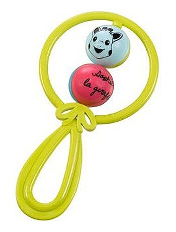 Hochet Sophie la Girafe avec 2 boules : Vert