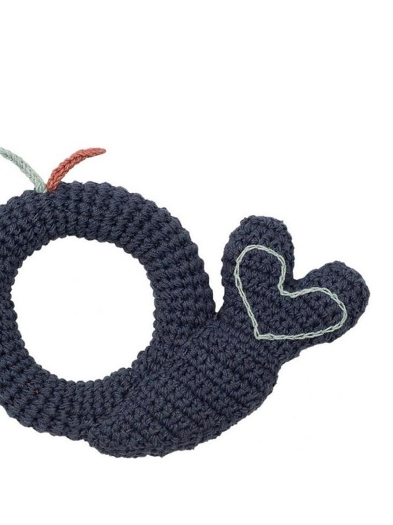 Hochet tricoté Baleine Bleu - Kiabi