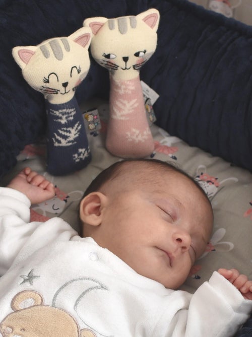 Hochet tricoté , Chaton SEVIRA KIDS - Kiabi