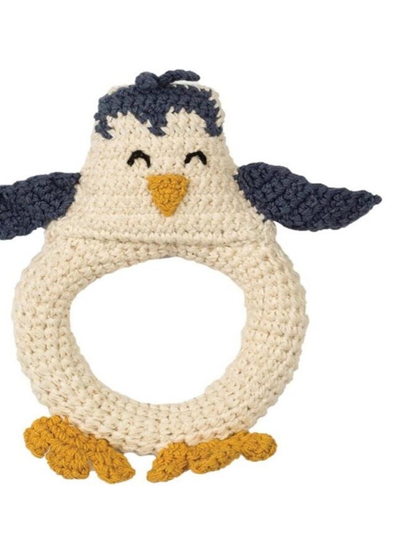 Hochet tricoté Pingouin Multicolore - Kiabi