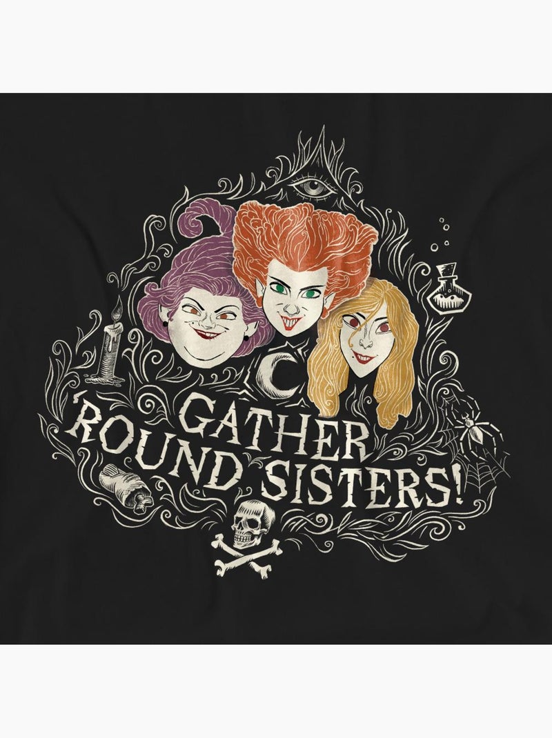 Hocus Pocus: les trois sorcières - T-shirt GATHER ROUND SISTERS Noir - Kiabi