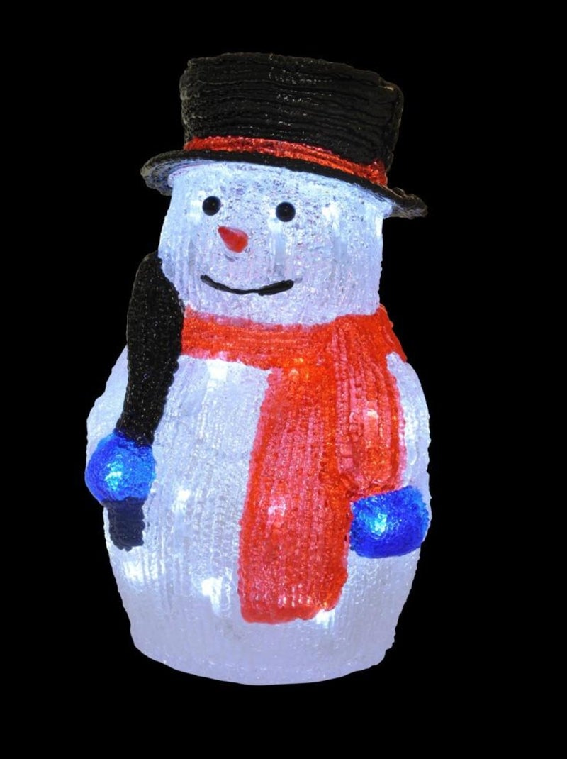 Bonhomme De Neige Lumineux à LED Pour Décoration De Noël, Figurine De Document Proxy à Piles