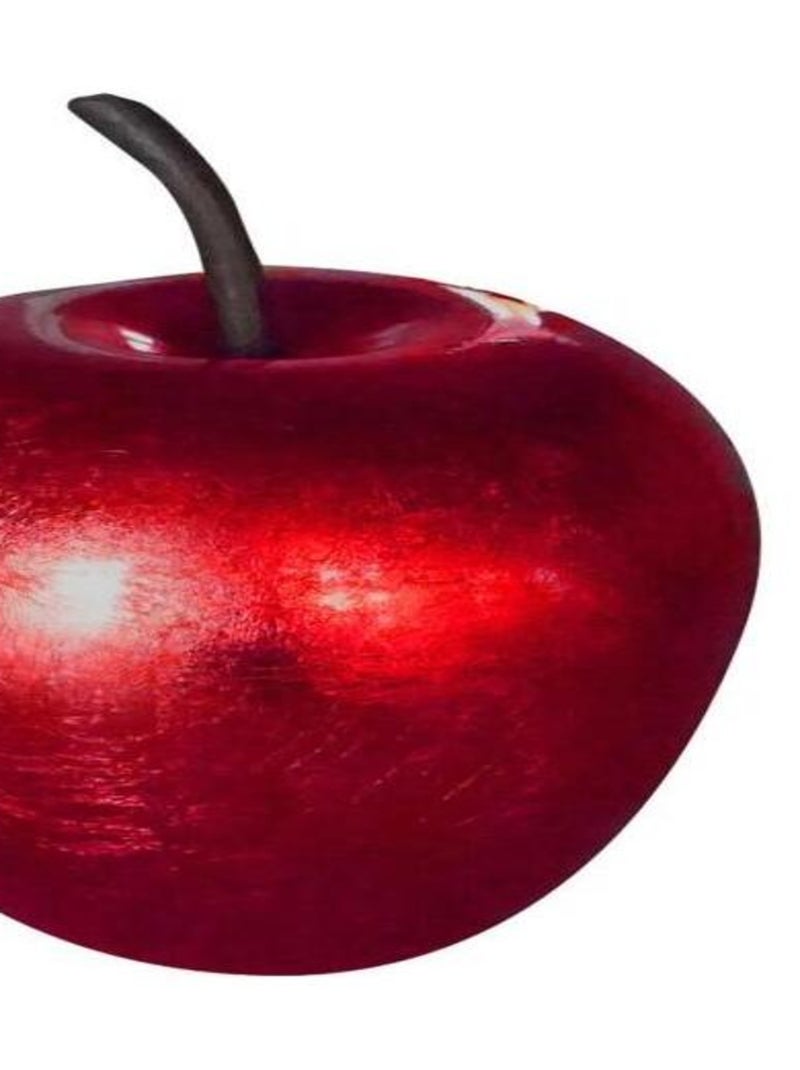 HOMEA - Pomme décorative design Rouge  Ø16 Rouge - Kiabi
