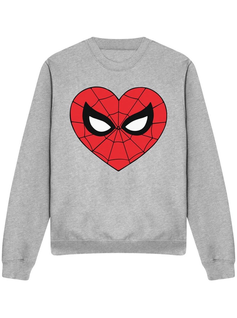 Homme araignée - Sweat Gris chiné - Kiabi