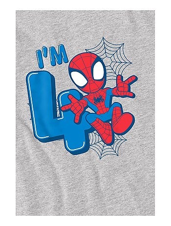 Homme araignée - T-shirt 4ème anniversaire CUTE SPIDEY