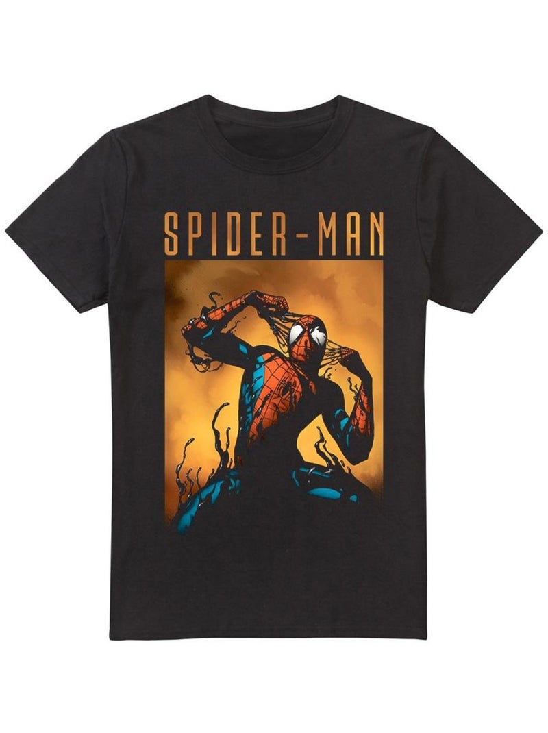 Homme araignée - T-shirt CREEPING Venin Noir - Kiabi