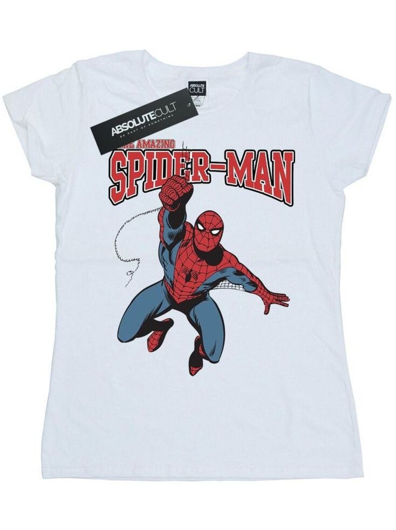Homme araignée - T-shirt LEAP (Spider-Man) Blanc - Kiabi